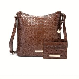 NEW! Two Piece Handbag Set in Walnut.